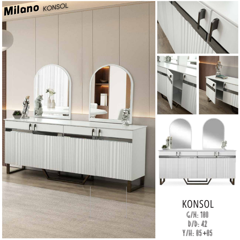 Milano Konsol – Modern Yemek Odalarının Vazgeçilmez Parçası Milano Konsol – Modern Yemek Odalarının Vazgeçilmez Parçası